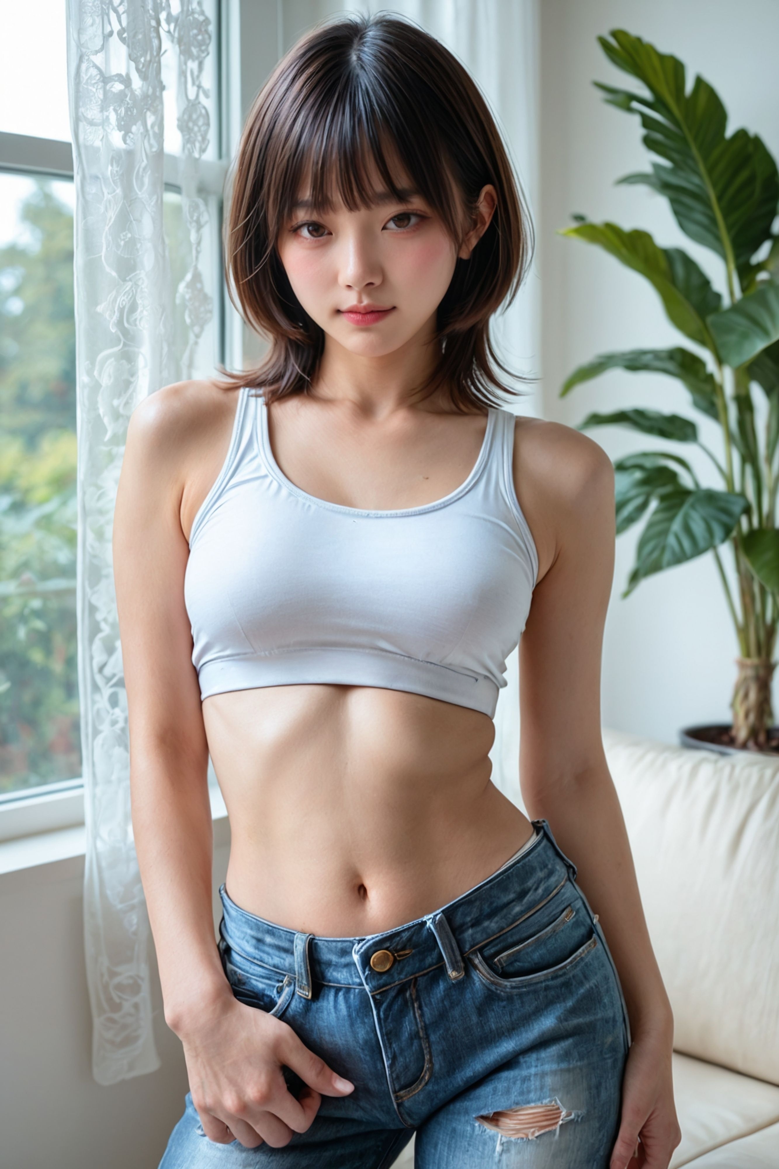 くびれ女子
