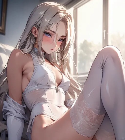 銀髪ロング