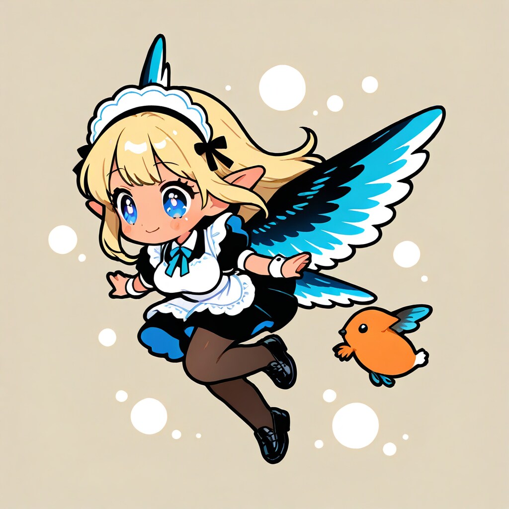 エルフメイド翼をさずける | の人気AIイラスト・グラビア