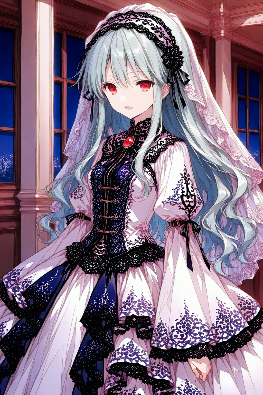 ウェディングドレスの妹紅