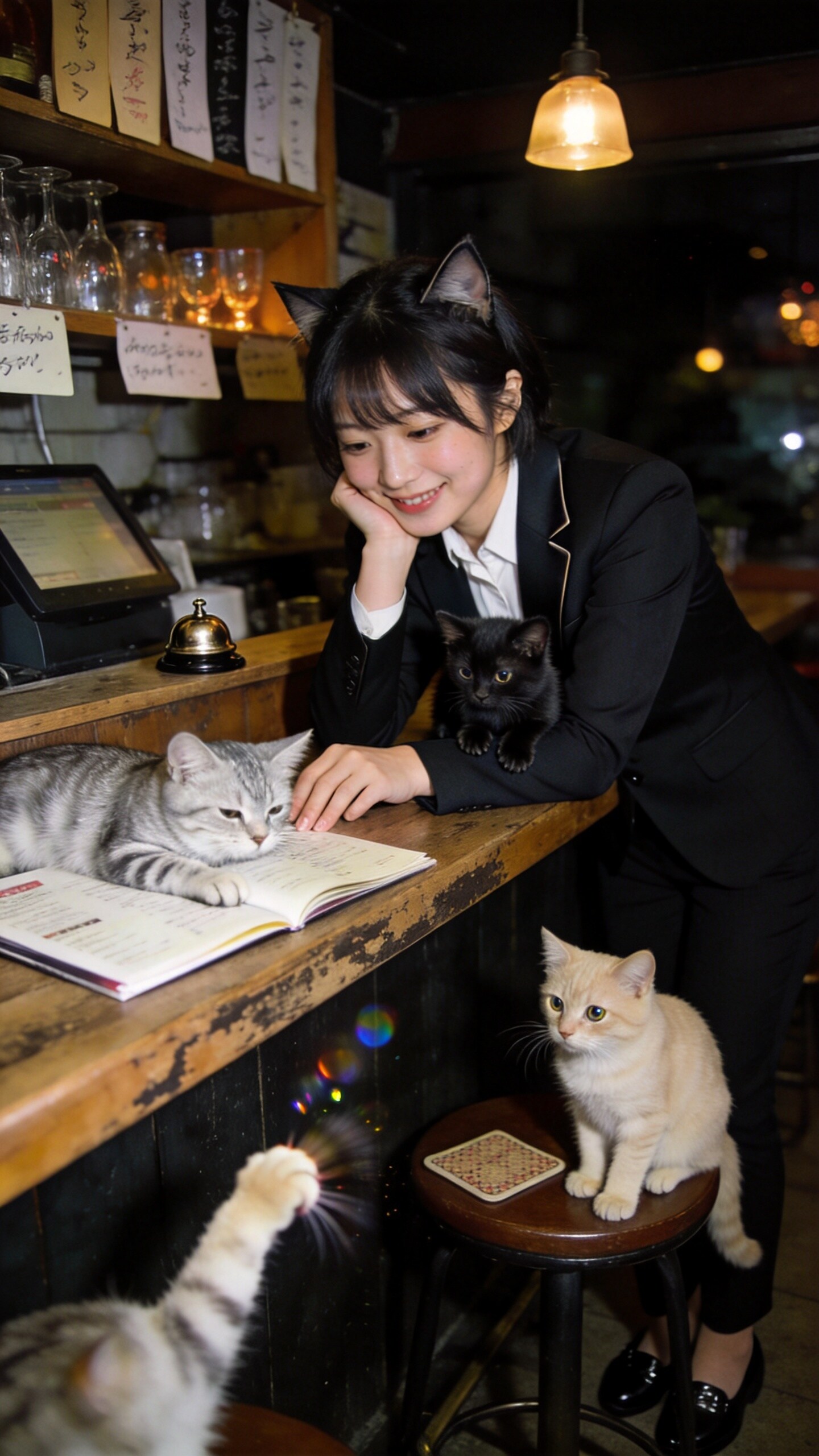 An Evening Among Curious Cats