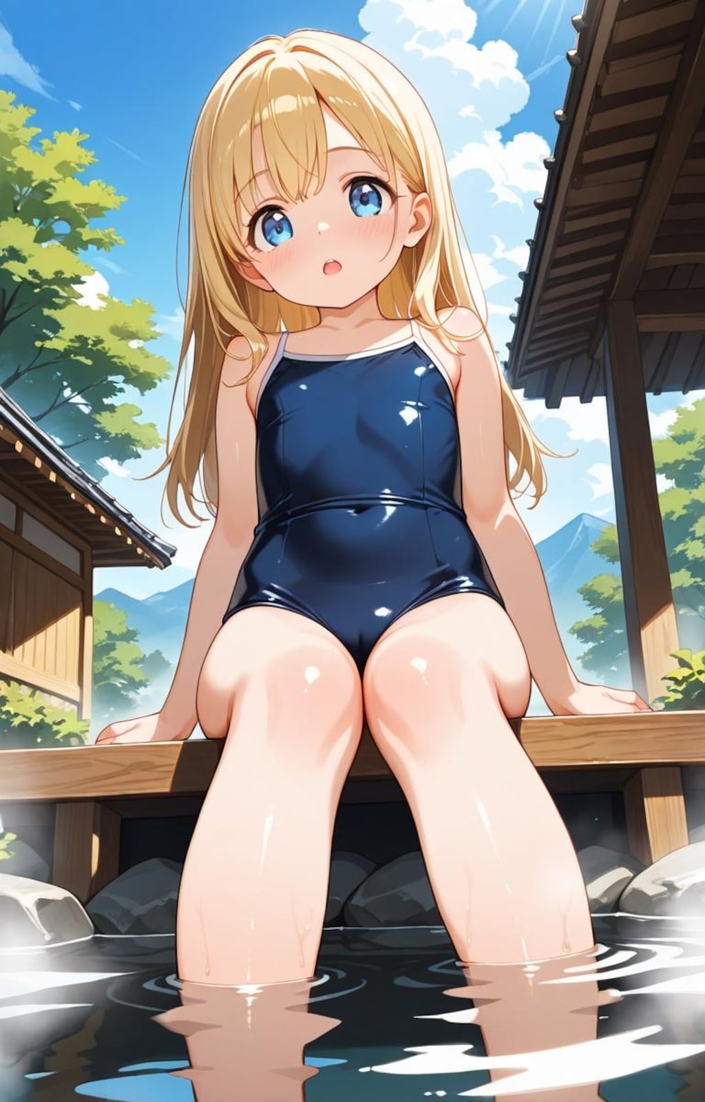 スク水温泉「愛宕ひまわり」