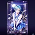 魅惑のアクアリウムボトルに閉じ込められた美少女戦士セーラーマーキュリーの輝き 6枚目