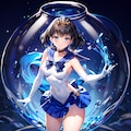 魅惑のアクアリウムボトルに閉じ込められた美少女戦士セーラーマーキュリーの輝き 4枚目
