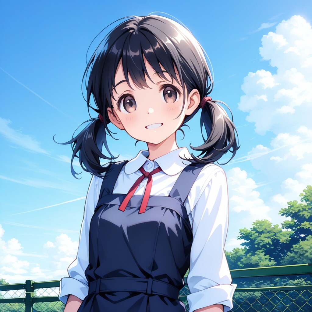 黒髪ツインテ