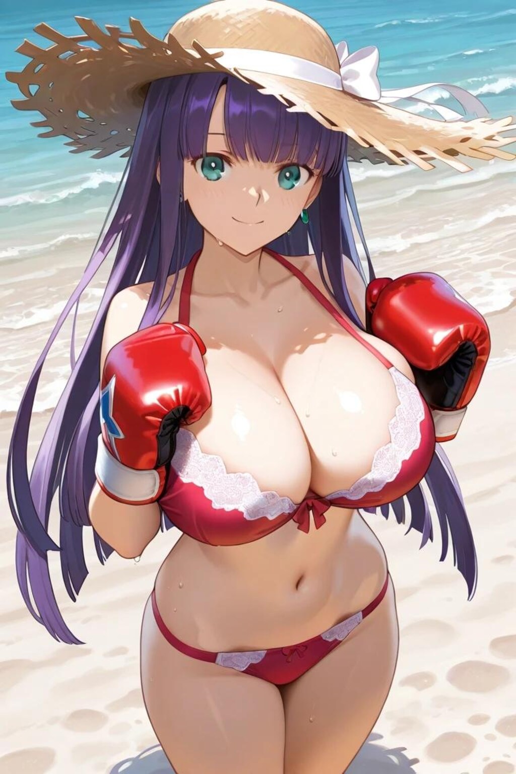 「Fate」のマルタにボクシンググローブを装着させました