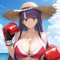 「Fate」のマルタにボクシンググローブを装着させました 2枚目