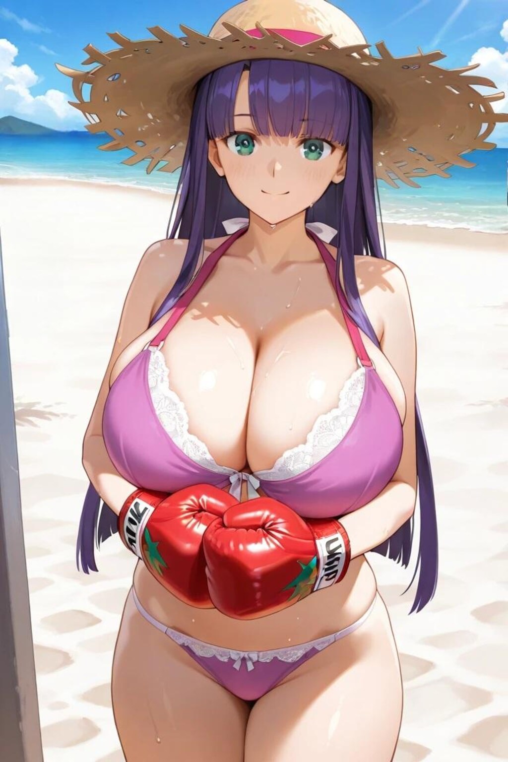 「Fate」のマルタにボクシンググローブを装着させました