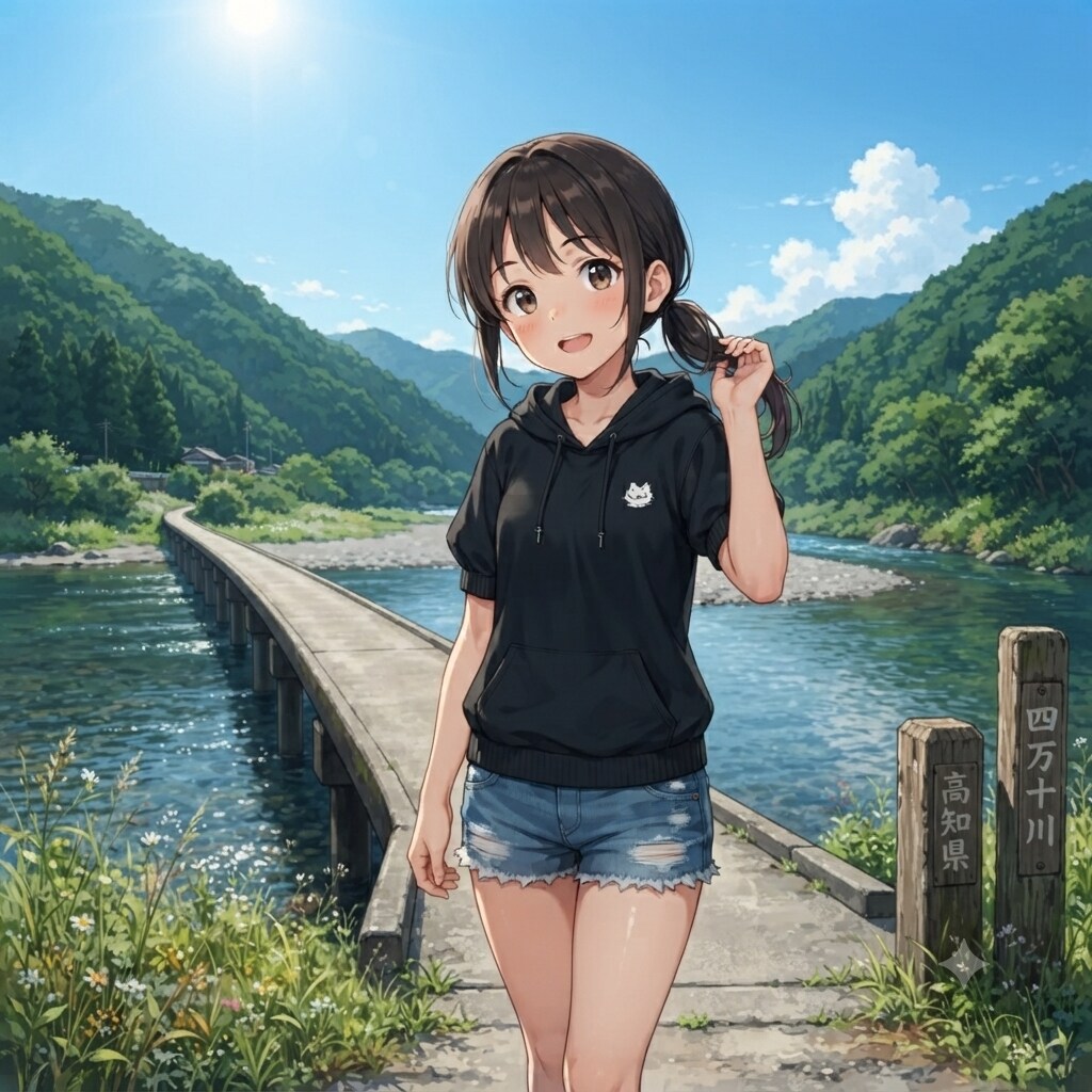 高知県：沈下橋（四万十川）（◯）