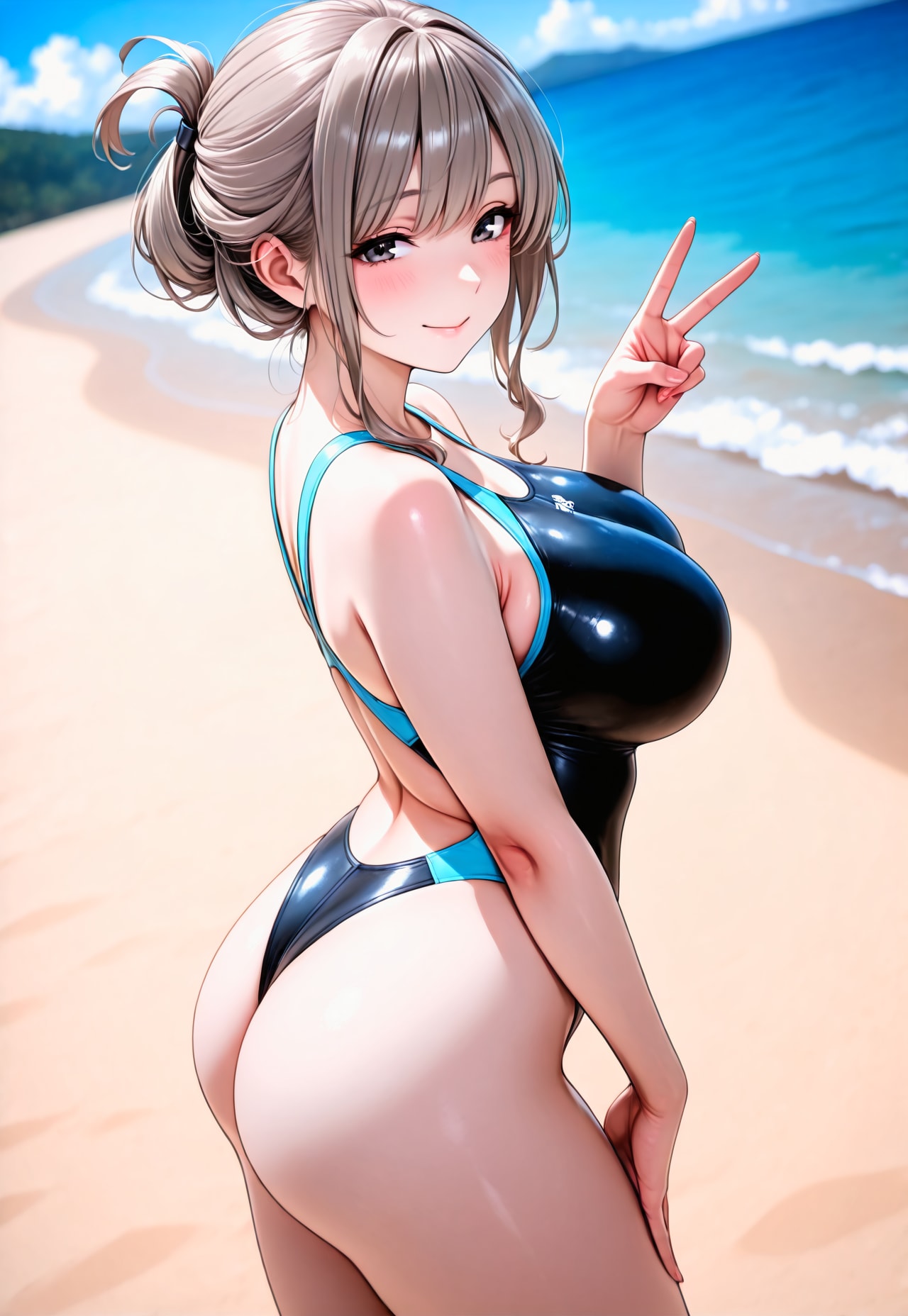 1609（黒い水着）