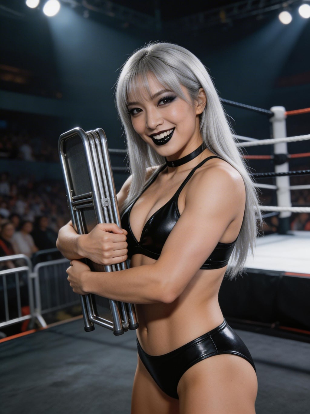 リリス美沙は試合中