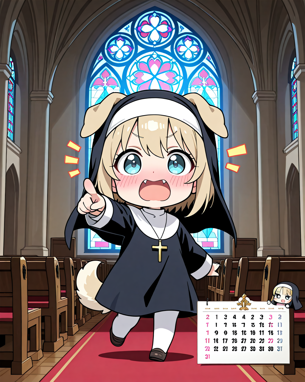 教会に信者が来るのは今日かい？・・・・（ぷぷっ。🤣）