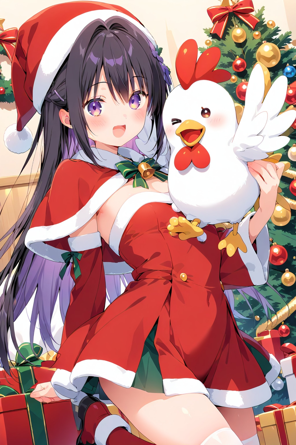 チキンを食べるのよ | の人気AIイラスト・グラビア