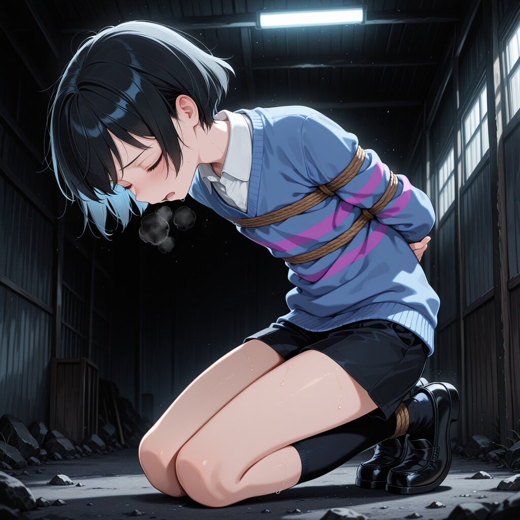 もがき疲れたフリスク