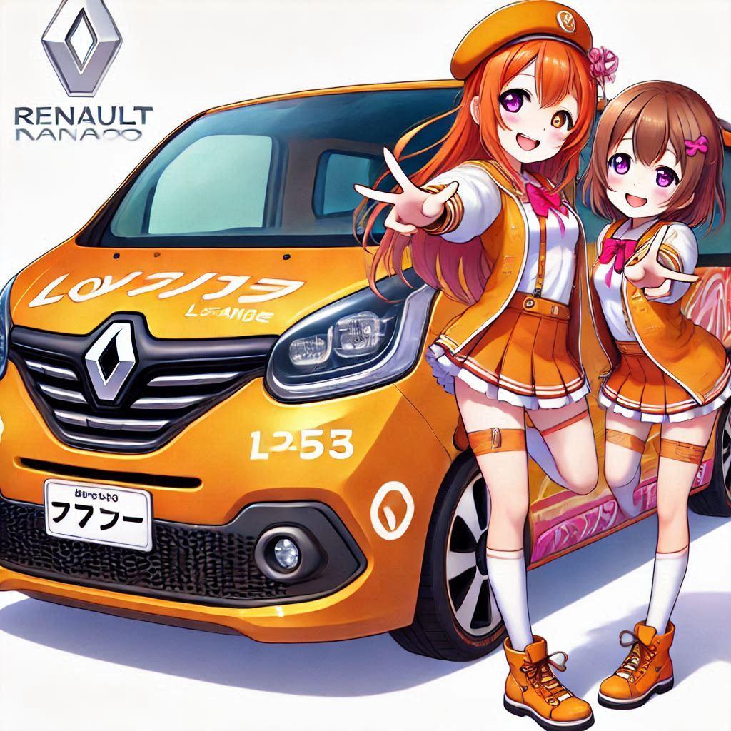 ラブライブキャラとオレンジカラールノーカングー | の人気AIイラスト・グラビア