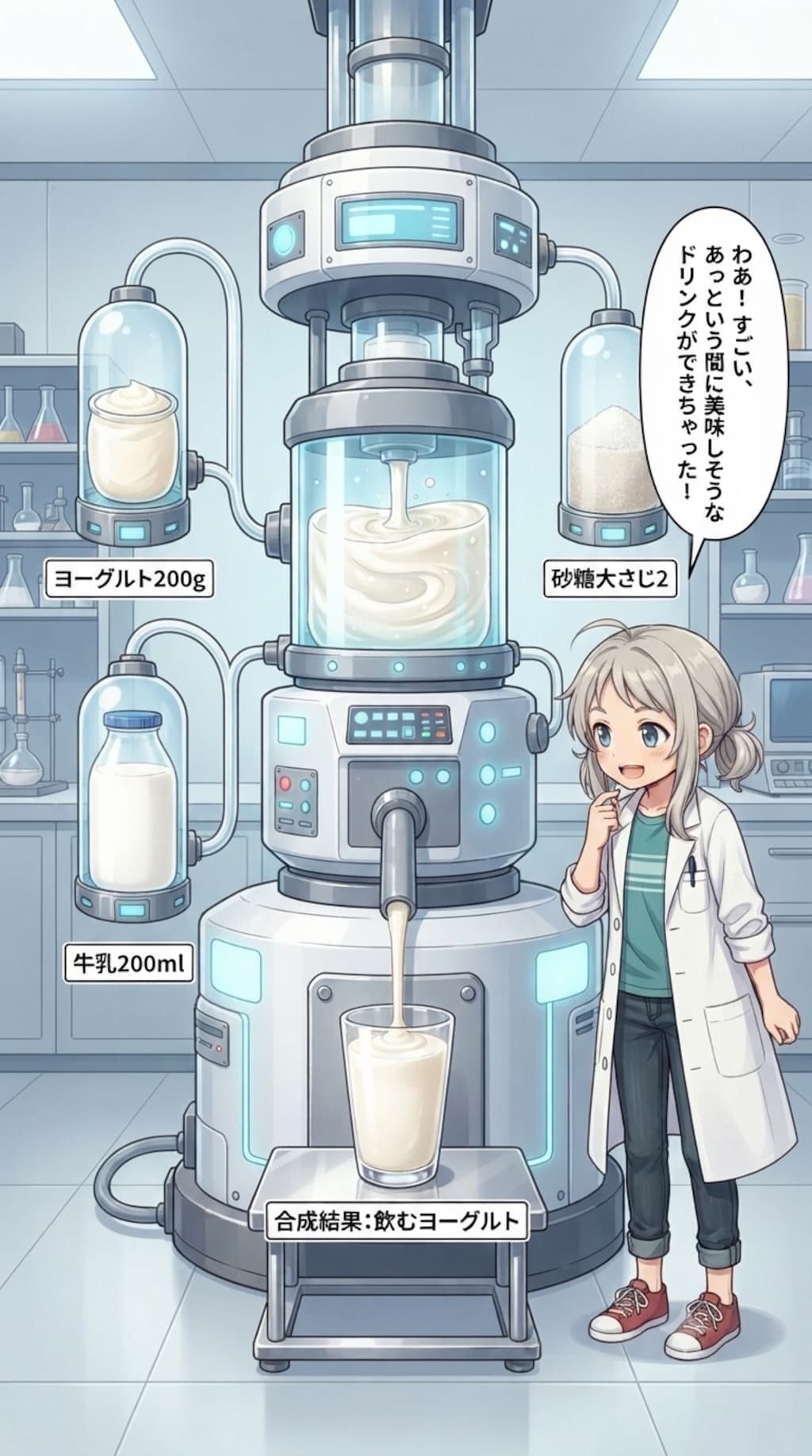 マヨネーズやラッシーを合成