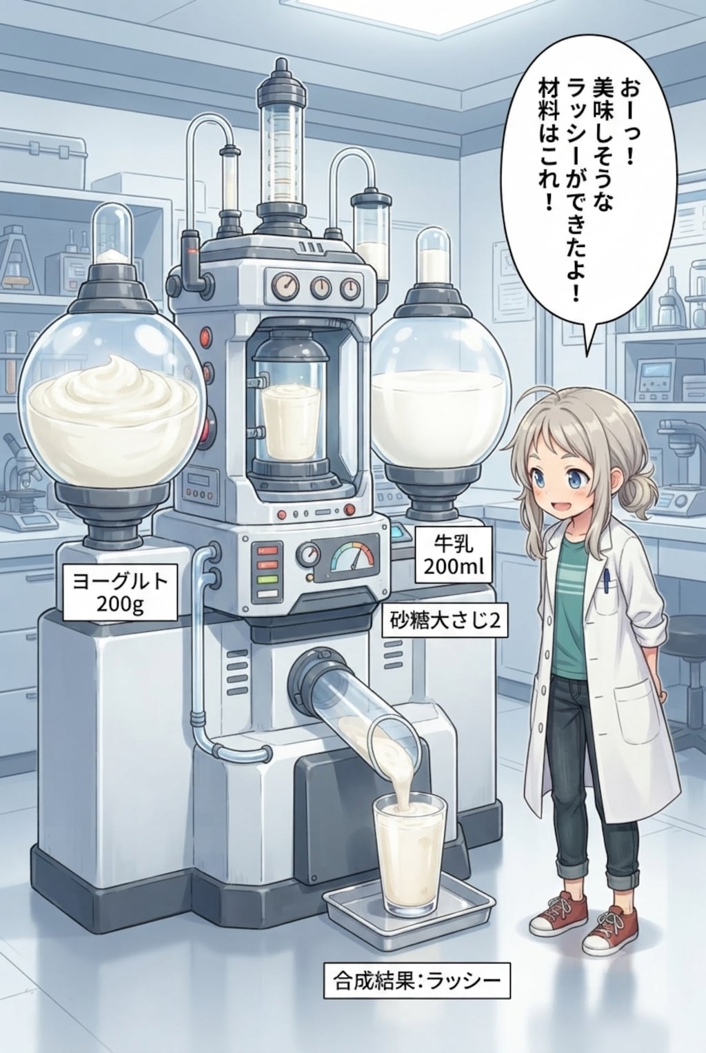 マヨネーズやラッシーを合成