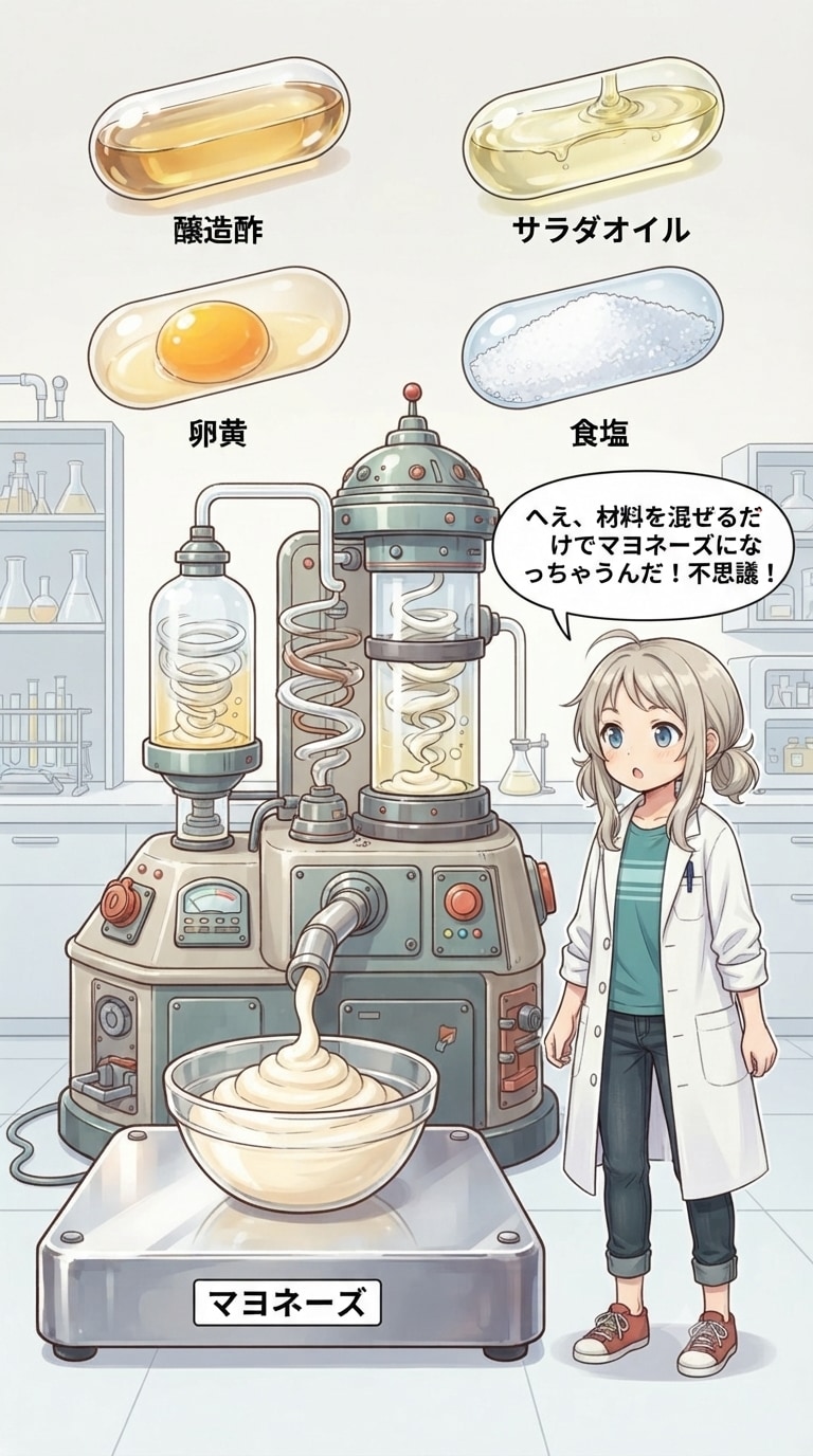 マヨネーズやラッシーを合成