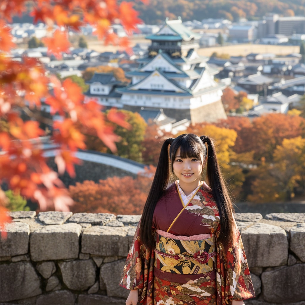 黒ツイさん。秋。石垣。