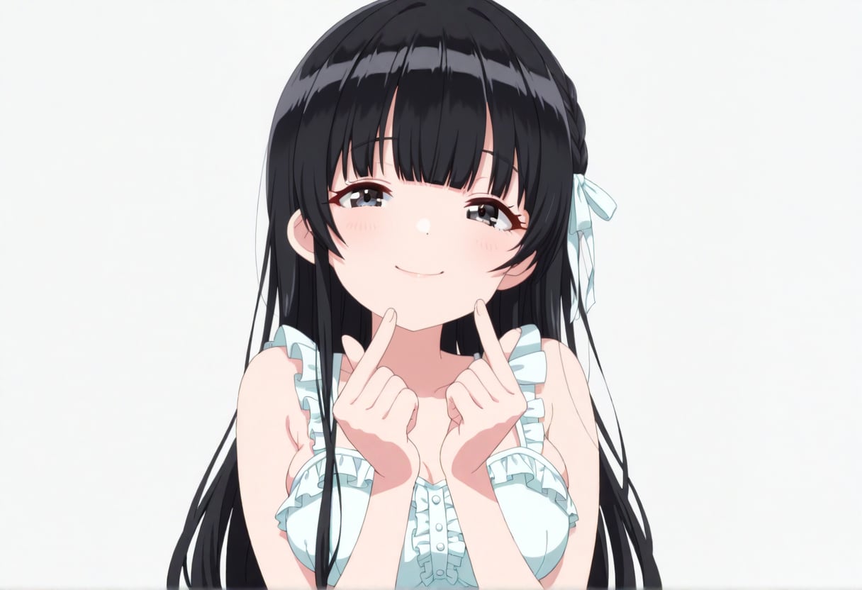 黒髪ロング