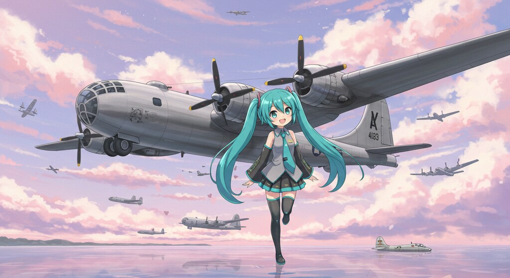 初音ミクとB-29