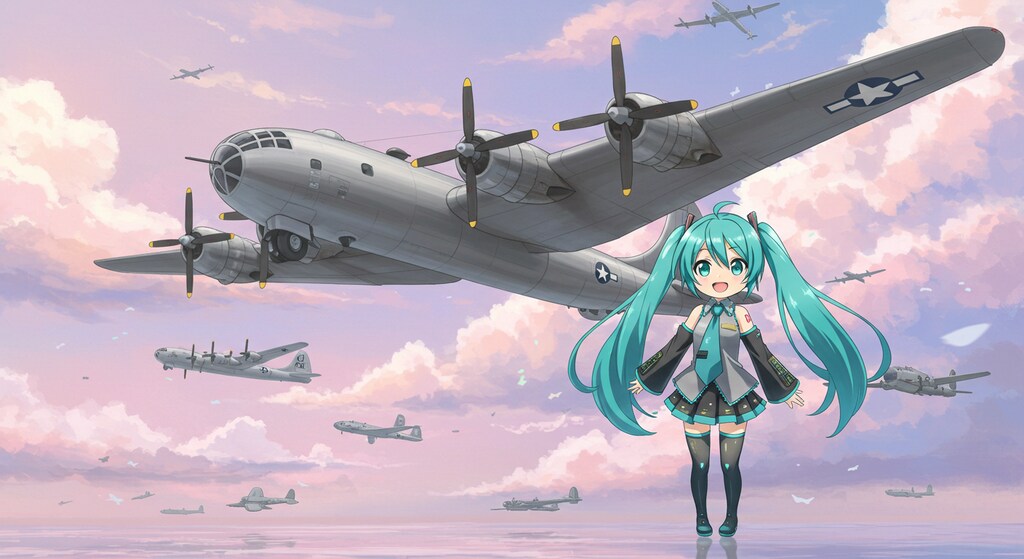 初音ミクとB-29
