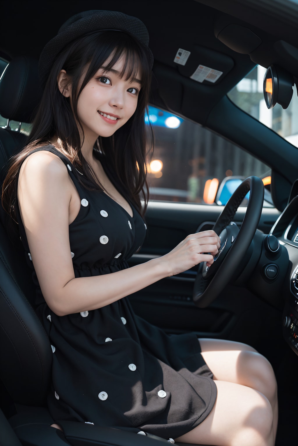 車でデート