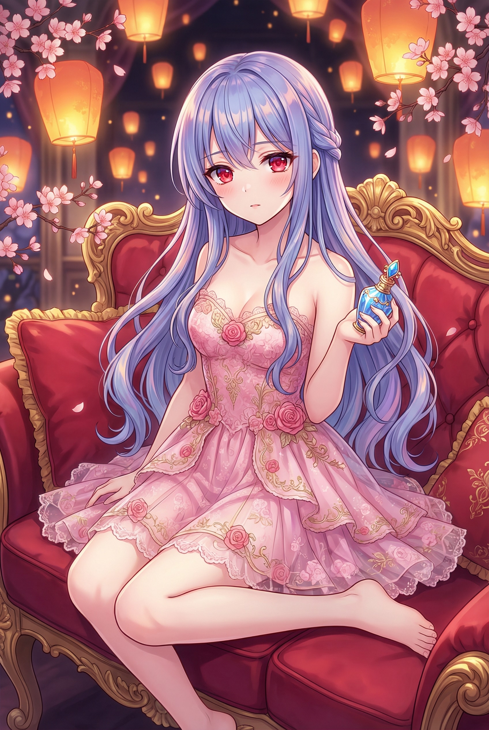 灯下薔薇 | の人気AIイラスト・グラビア