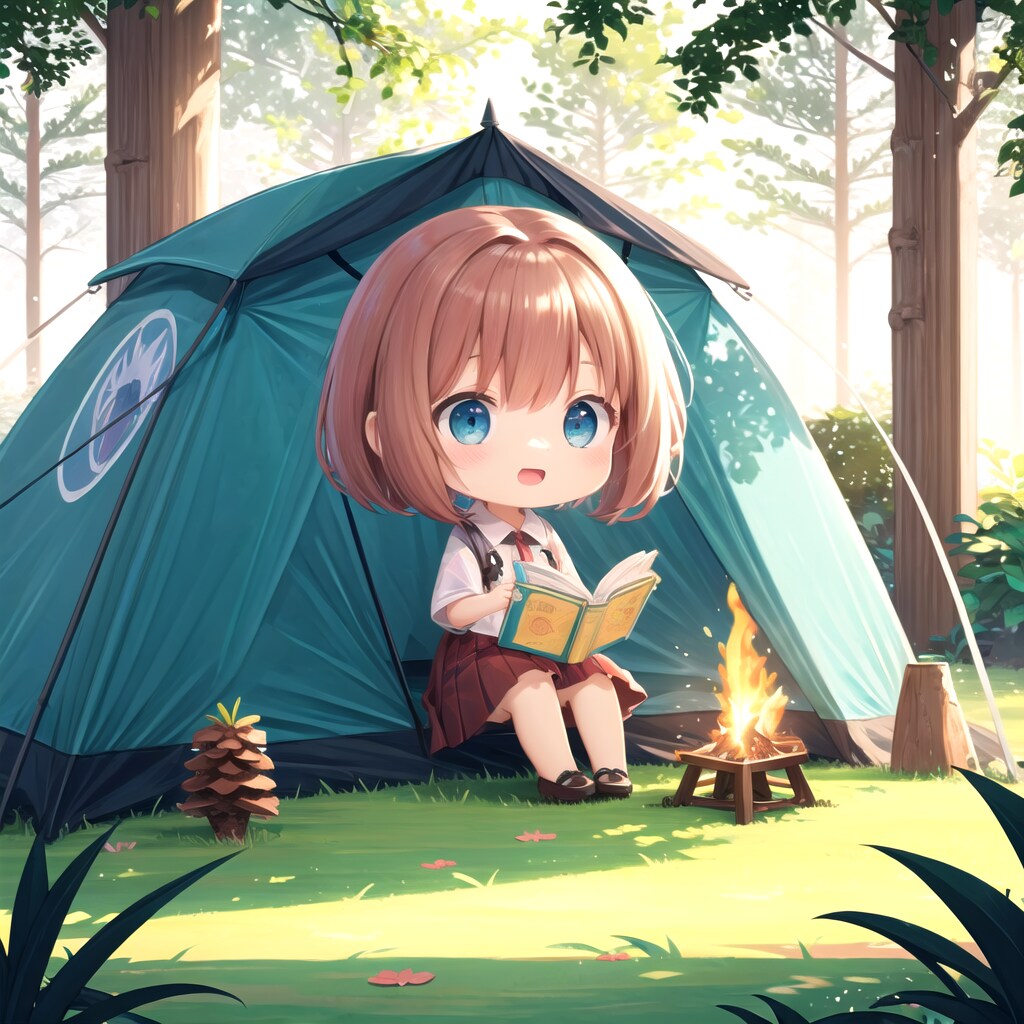 ちび△「本を読む」。 | の人気AIイラスト・グラビア