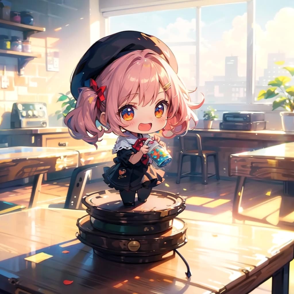 ちびちゃんと、練習生成。