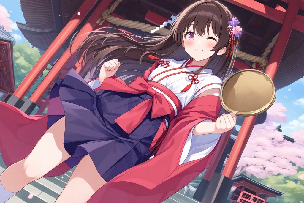 不思議な鏡を持った巫女２