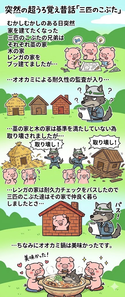突然のうろ覚え昔話