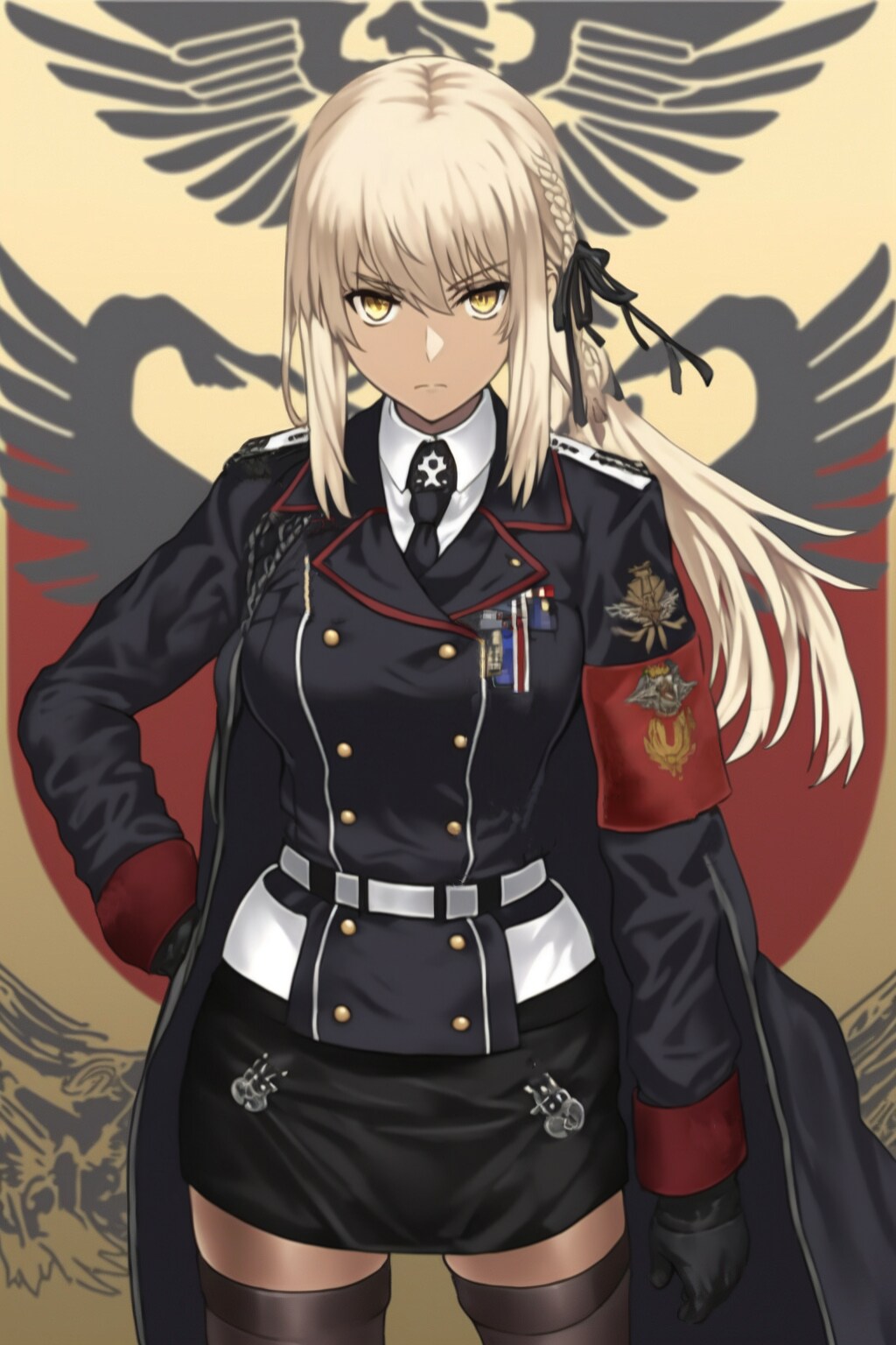 軍服少女　褐色
