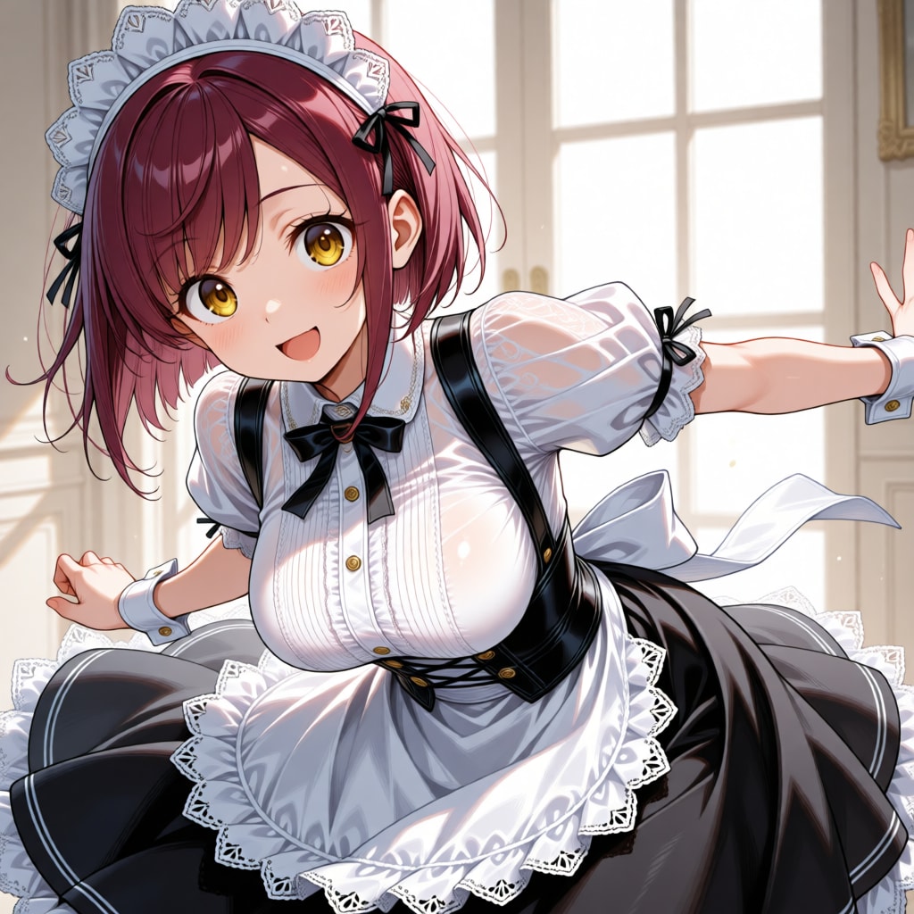 こんにちは（挨拶メイドの芽衣ちゃん）