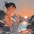 夏の汗を流す 3枚目