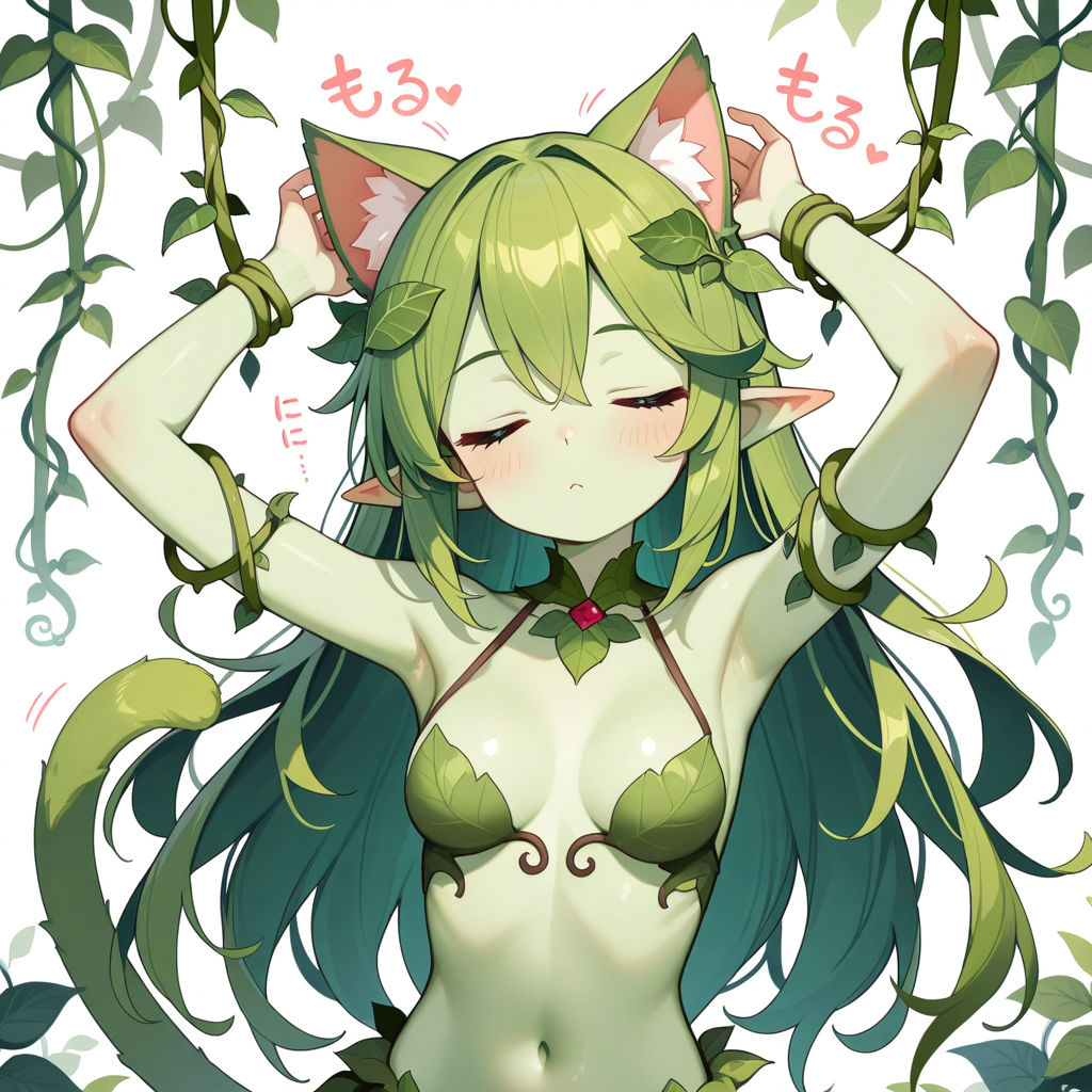 やっぱり猫耳にされてしまったDRYADちゃん