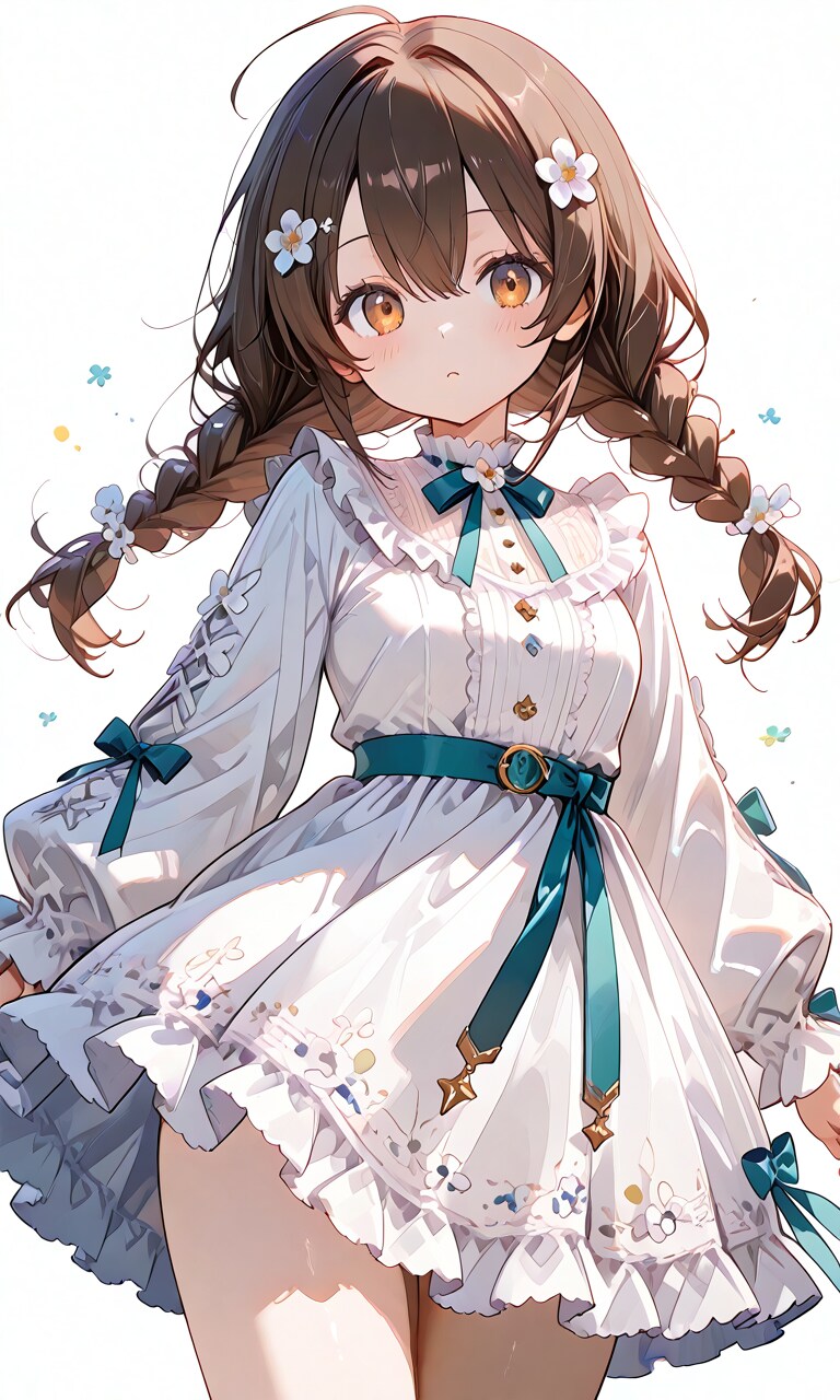 おさげの少女