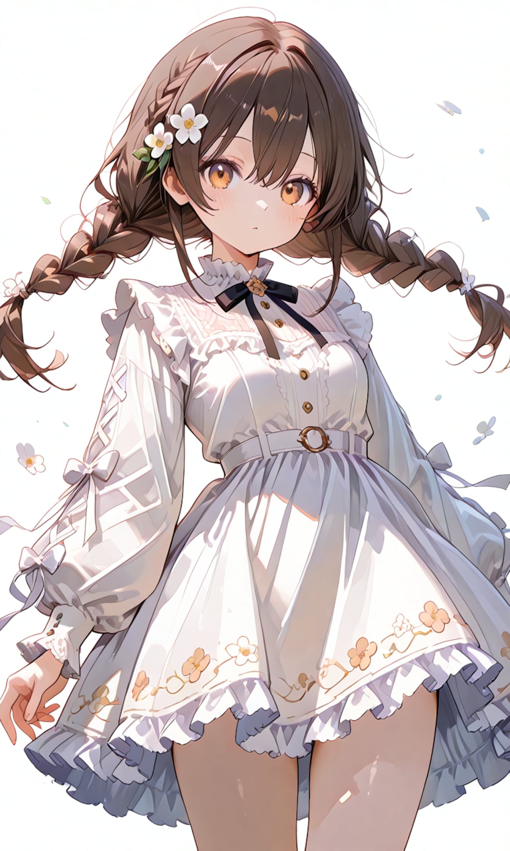 おさげの少女