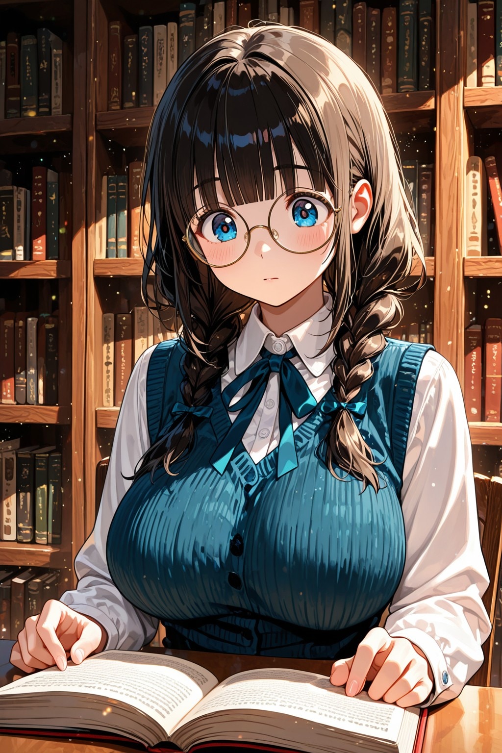図書館✨ | の人気AIイラスト・グラビア