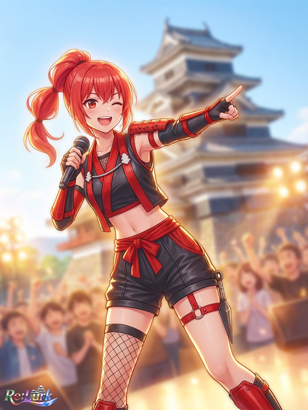 【Re:Lurk】eiri(エイリ)ライブシーン | の人気AIイラスト・グラビア