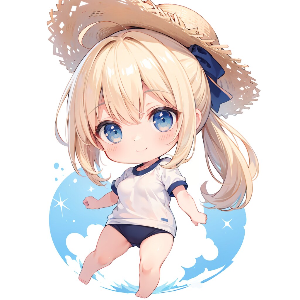 体操服ブルマ×麦わら帽子３