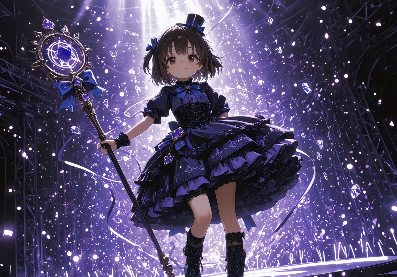 咲良のゴスロリ魔法少女コスプレ | の人気AIイラスト・グラビア