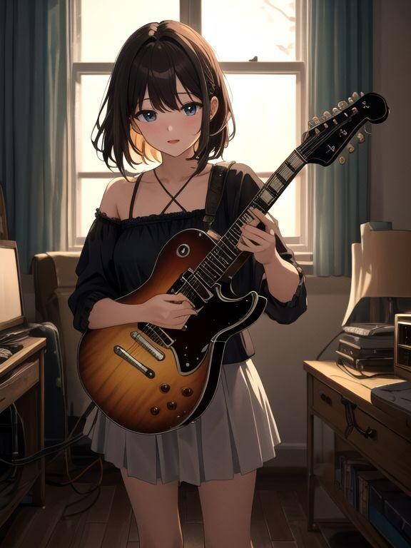 ギターと少女