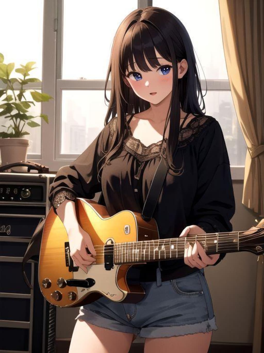 ギターと少女