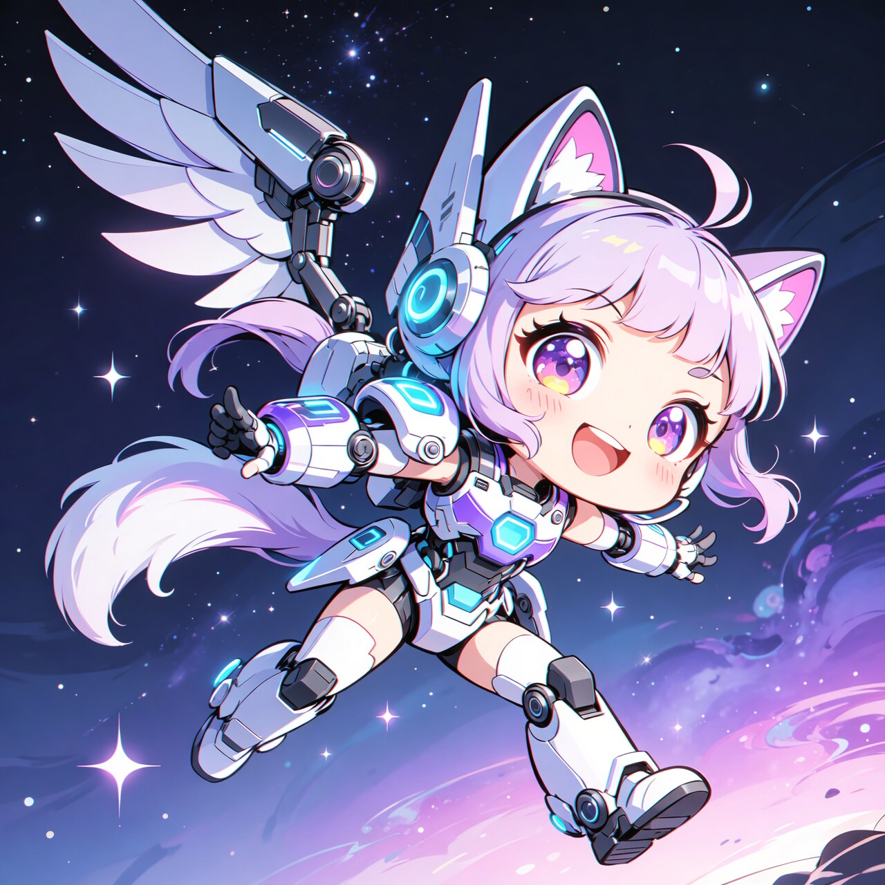 紫ツイにゃん。けもぱわ