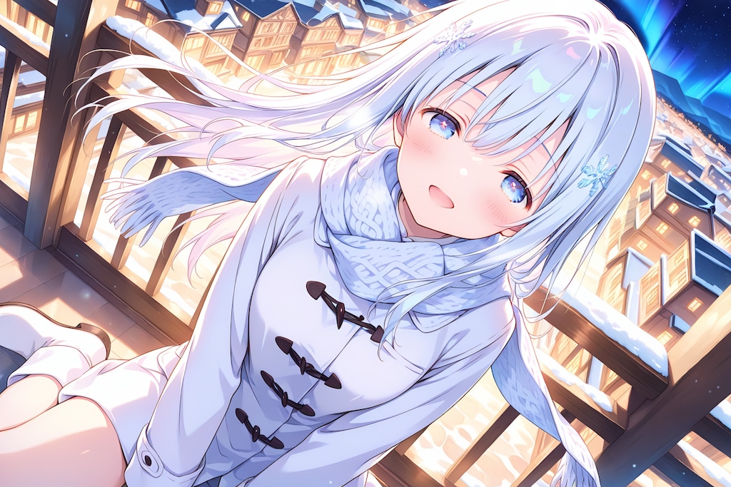 冬の夜のおさんぽ