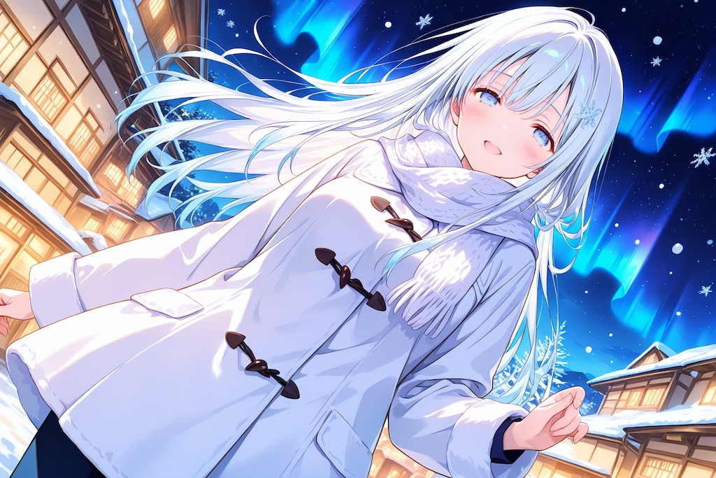 冬の夜のおさんぽ