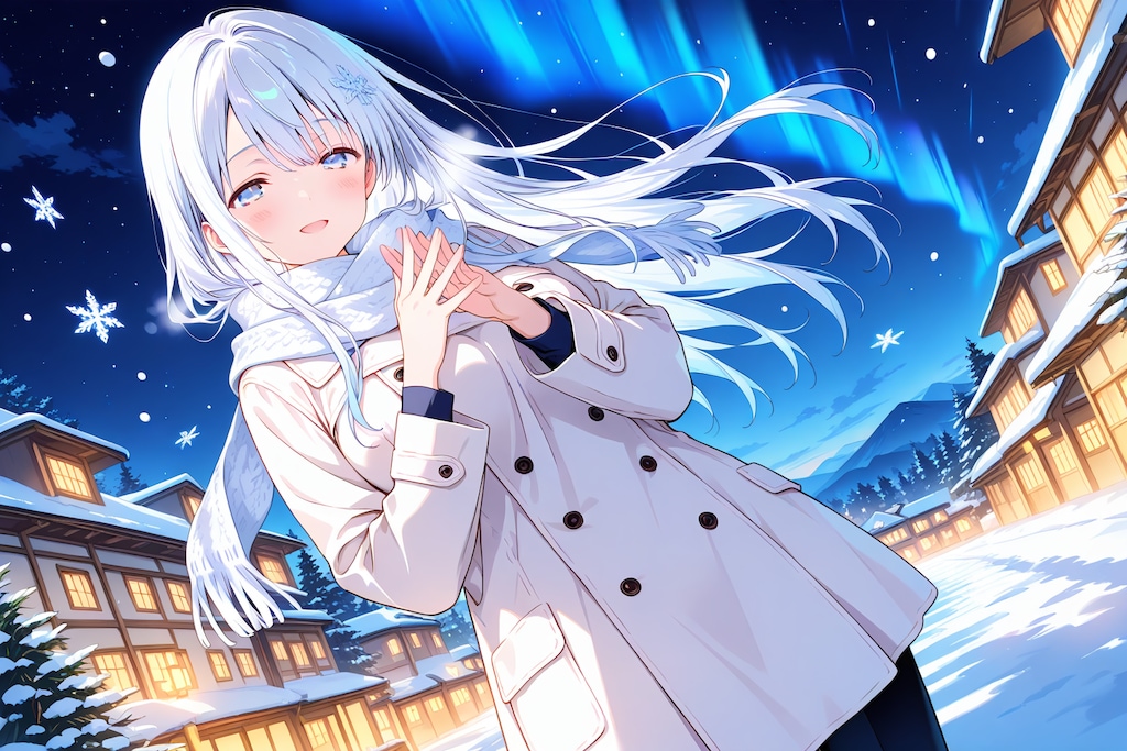 冬の夜のおさんぽ