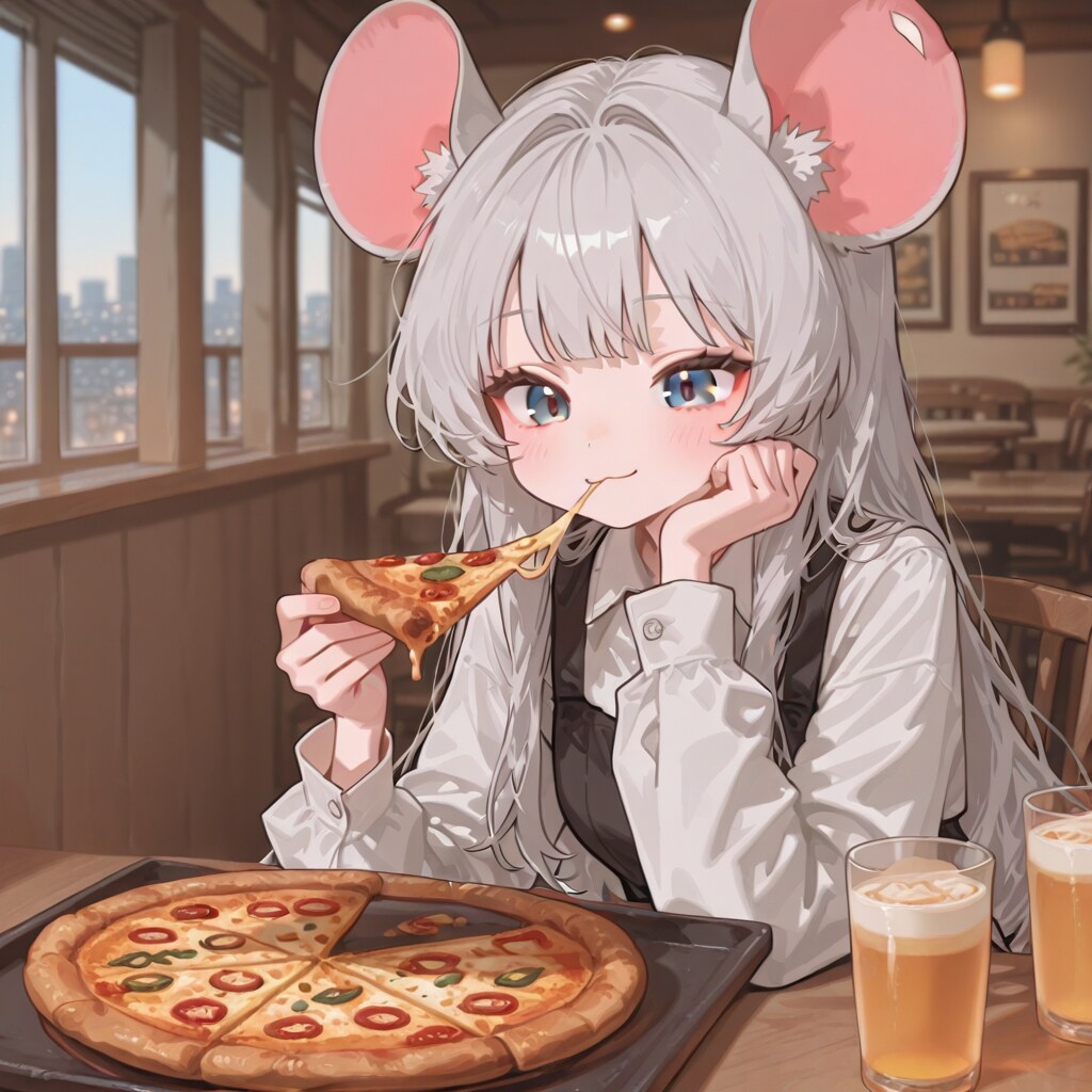 チーズたっぷりピザ