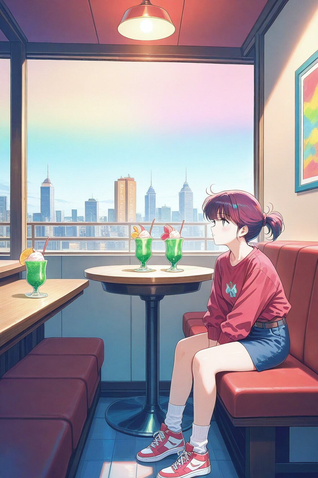 レトロ喫茶 | の人気AIイラスト・グラビア